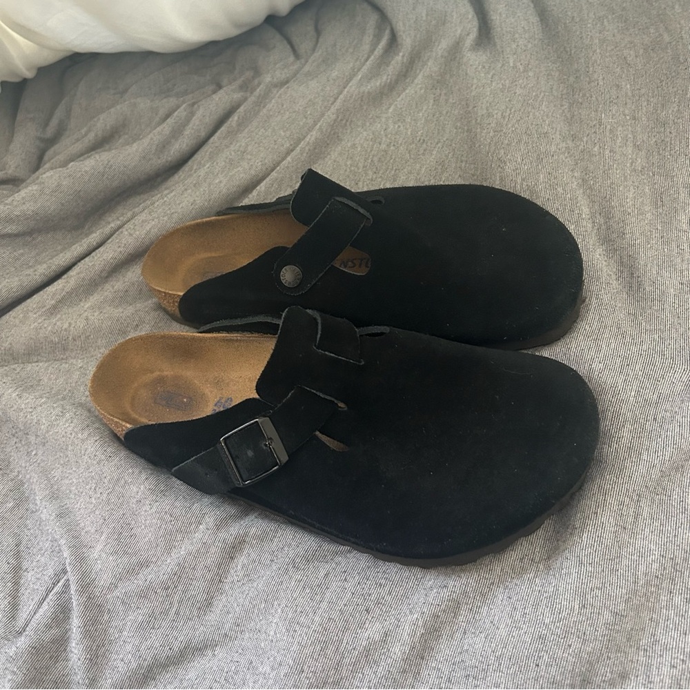Black Birkenstock Boston Clogs Size 40